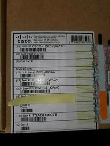 Cisco Systems PWR-C5-1KWAC= 1kw Ac Config 5 Pwr Sup Pwr (pwrc51kwac=) - Afbeelding 1 van 1
