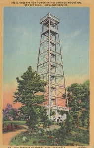 Observation Tower - Hot Springs, Arkansas - posted linen - Picture 1 of 3