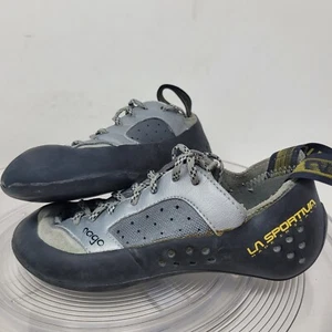 La Sportiva Rock Climbing Shoes Women 5.5M, EU 36 Nago Gray Black Athletic EUC! - Picture 1 of 8