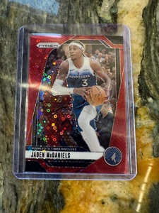 2024-25 Panini Prizm - Jaden McDaniels #175 Red Fast Break Prizm /100 - Picture 1 of 2