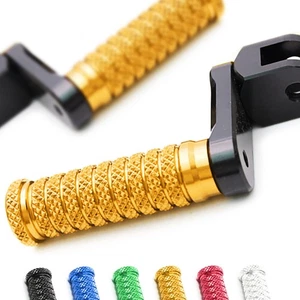 Gold M-Grip 40mm Riser Front Foot Pegs For Ducati 1098 S/R/EVO 07 08 09 - Picture 1 of 7