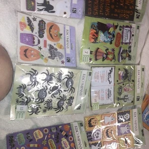 K&Company Dimensional, Epoxy, Rub On Stickers Halloween 8 all brand new differen - Picture 1 of 9