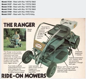 VINTAGE ROVER RANGER 51 Series Ride On Lawn Mower DRIVE WHEELS - Picture 1 of 14