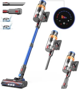 Cordless Vacuum Cleaner, 550W 45Kpa 60Mins Cleaners for Home, Blue - Picture 1 of 7