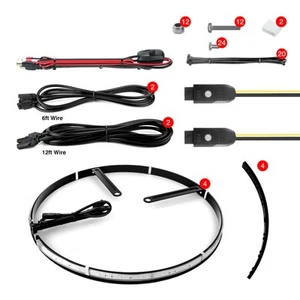 Kit de luces de anillo de rueda ajustable con función de señal de giro 4 piezas 15-18 pulgadas por - Imagen 1 de 2