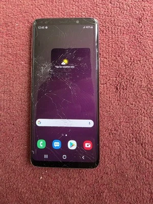 Samsung Galaxy S9 SM-G960F 64GB UNLOCKED Smartphone *SMASHED SCREEN & BACK* (18) - Image 1 of 4