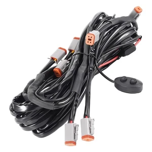 Complete Wiring Kit For maXpeedingrods LED Driving Lights 1-to-8 360W 4-PIN DT - Picture 1 of 12