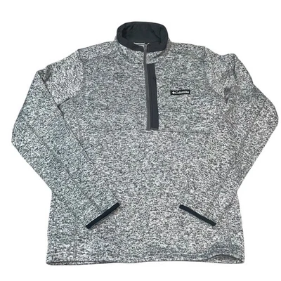 Columbia Sweater Weather Half Zip Fleece Pullover Men’s M Black White NWT - Image 1 of 4