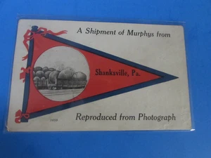 ANTIQUE - A SHIPMENT OF MURPHYS FROM SHANKSVILLE PA. - POST CARD - Picture 1 of 2
