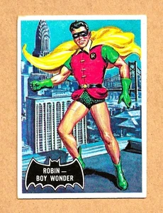1966 Topps Batman Black Bat ROBIN #2 ROOKIE Card - Picture 1 of 2