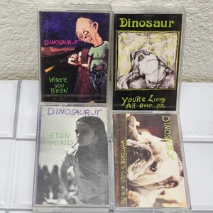 4 Lot Dinosaur JR Cassette You’re Living All Over Where You Been Green Whatever - Picture 1 of 6