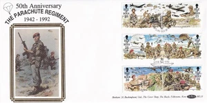 Isle of Man 50th Anniversary The Parachute Regiment 1942 – 1992 Full set Benham - Picture 1 of 2
