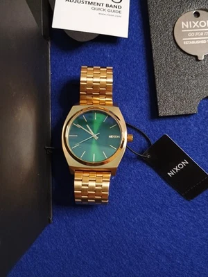 Nixon Time Teller A0451919-00 Gold and Green Women’s Watch BRAND NEW - Image 1 of 4