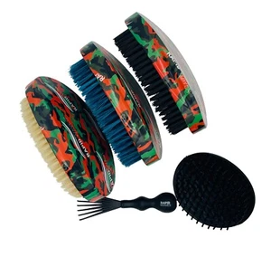 180, 360, 540, 720 Wave Brushes Soft Blonde, Medium & Hard Bristle Palm - Picture 1 of 6