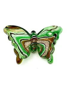 Colgante mariposa de vidrio arte murano, 2,4" de ancho x 1,6" de alto - Imagen 1 de 1