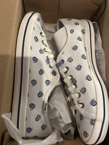 Chicago Cubs Keds White Kickstart Repeat Logo Sneakers Shoes Women's Size 6.5 - Picture 1 of 3