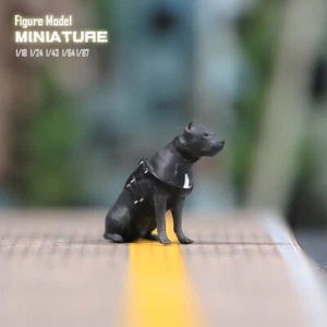 1/18 1/24 1/43 1/64 1/87 Miniatures Black Policedog Scene Figures For Cars - Picture 1 of 8