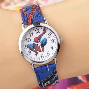 Kinder Armbanduhr Kinderuhr Spiderman Jungenuhr children watch Geschenk Neu Blau - Bild 1 von 4