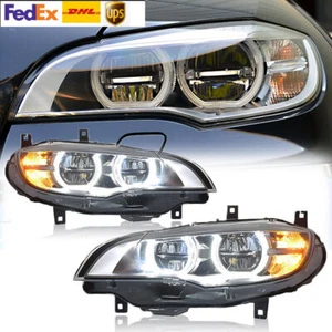 For 2008-2013 BMW X6 E71 Xenon Adaptive w/AFS LED Headlights Assembly Lighting - Picture 1 of 10