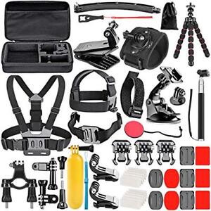 Neewer Upgraded 50-in-1 Action Camera Accessory Kit Compatible with GoPro Her...