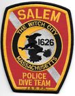 Salem  DIVE TEAM, MA "Witch City" (3.75" x 4.75") shoulder police patch (fire)