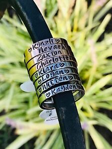 Personalized Stacking Name Rings