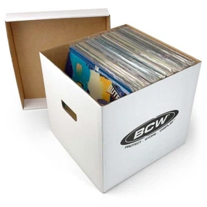 BCW Cardboard Record Storage Archive Box For 33 RPM 12" Vinyl LP Record Albums - Imagen 1 de 11