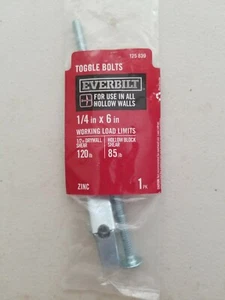 1/4” X 6” Zinc Plated Toggle Bolt Mushroom Phillips Head 1 Pack Bolts(H4) - Picture 1 of 1