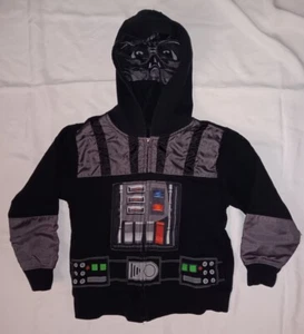 Star Wars Darth Vader Jungen XS Full Zip Hoodie Halbmaske - Bild 1 von 6