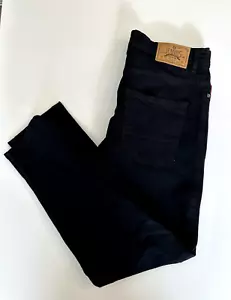 Pantalones de mezclilla rectos negros para hombre Akademiks talla W42 X L32 - Imagen 1 de 4