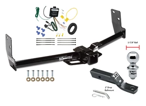 Trailer Hitch For 10-16 Cadillac SRX All Styles w/ Wiring Harness & 1-7/8" Ball - Picture 1 of 8