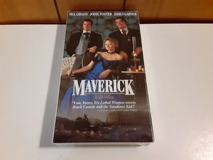 Maverick VHS New Sealed Mel Gibson Jodie Foster James Garner - Picture 1 of 2
