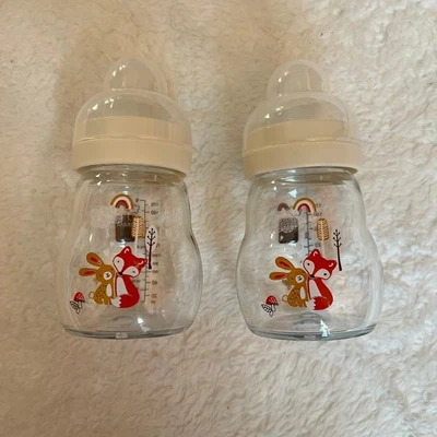 MAM✨Feel Good✨Slow Flow первоклассные стеклянные детские бутылочки✨Комплект из 2 без коробки 170 мл - Изображение 1 из 4