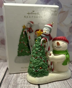 Magic Hallmark Keepsake Ornament Snowman 08’ “We Need A Little …” NEW BATTERIES - Picture 1 of 5