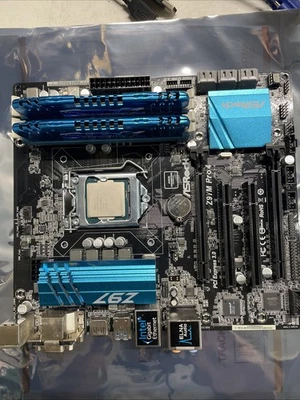 Материнская плата Asrock Z97M Pro4 mATX с i7-4790K, 16 ГБ DDR3 RAM (без задней панели ввода/вывода) - Изображение 1 из 4
