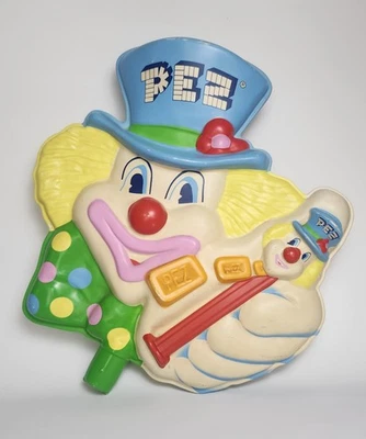 Vintage 1970s Peter PEZ Clown Store Counter Display Sign  - Изображение 1 из 4