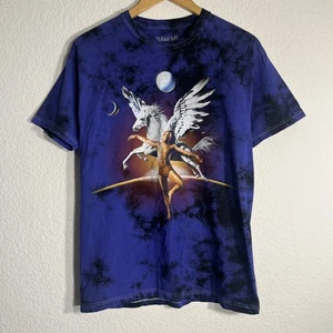 Trippie Redd Pegasus Tie Dye Short Sleeve T-Shirt Men's Size M Purple - Picture 1 of 7