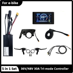 Kit Controlador Bicicleta Eléctrica 36/48V 3 Modos Onda Sinusoidal S966 Pantalla + Freno + PAS + Acelerador AEU - Imagen 1 de 13