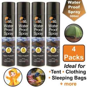 4X Waterproof Spray Fabric Protector for Clothing Tents Shoes Camping Coat 300ml - Picture 1 of 5