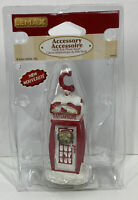 Disney Epcot UK Roman LED with Fan Swirl Confetti Phone Booth With Santa New!
