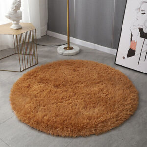 Anti-skid Round Shaggy Area Rug Soft Carpets Floor Mat for Living Room Bedroom