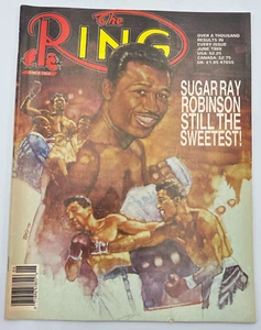 Vtg The Ring Boxing Magazine Sugar Ray Robinson June 1988 - Picture 1 of 3