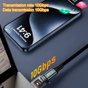 120W USB To Type C OTG Adapter Converter For Macbook IPhone IPad Xiaomi Lapt _ou - Zdjęcie 1 z 16