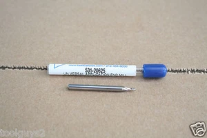 BEST CARBIDE 2 FLUTE 1/16" UNIV APPLICAT STUB LENGTH END MILL "NEW" - Picture 1 of 2