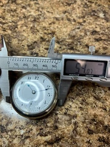 ROCKFORD 17j 18 SIZE POCKET WATCH DOUBLE SUNK NEAR PERFECT DIAL LEVER SET RUNS ! - Picture 1 of 6