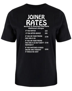Joiner rates T shirt S -XXXL Christmas Birthday Gift Joinery Trade work - Picture 1 of 2