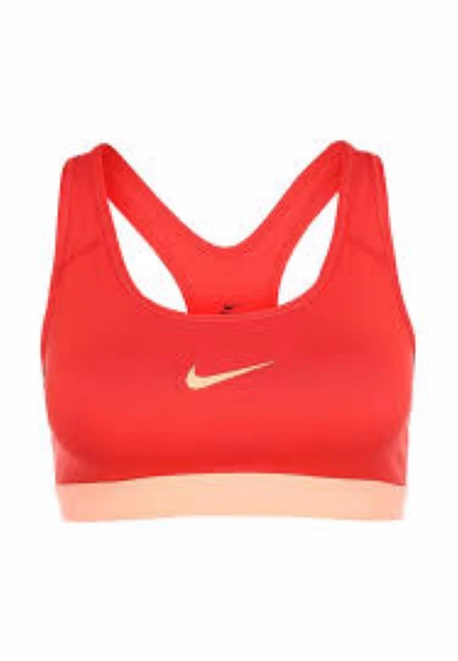 Sujetador deportivo NIKE para mujer L naranja Dri Fit soporte medio entrenamiento 650831-697 NUEVO Foto 1 de 1
