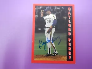 All-Sports USA Baseball Gaylord Perry Seattle Auto - Picture 1 of 6
