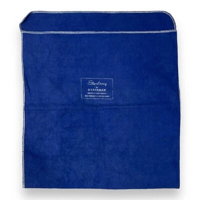 Bolsa de deslustre con cubierta de plata esterlina Boardman & Co. 14"x14" bandeja taza cuenco cubiertos Foto 1 de 3