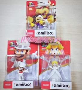 Nintendo Super Mario Odyssey Bowser Conjunto de Boda Amiibo 3 Figuras Paquete Combo - Imagen 1 de 7